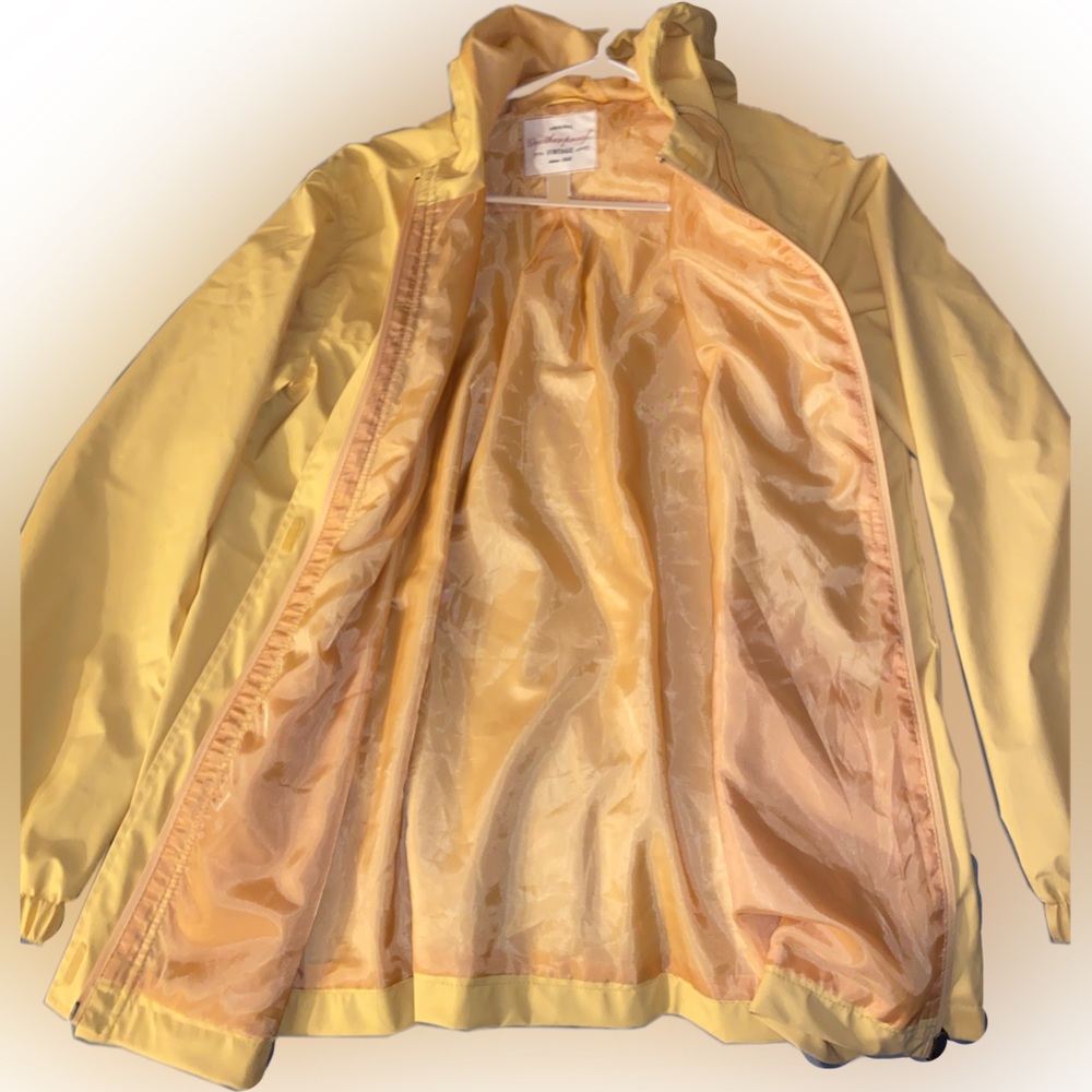 Vintage yellow rain jacket